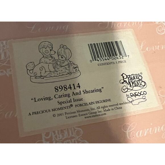 Vintage Precious Moments Porcelain Figurine "Loving, Caring And Shearing" - Picture 9 of 9